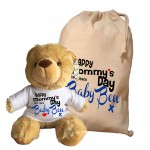 Personalised Mothers Day Teddy Bear With Matching Gift Bag - Baby Ben  Design